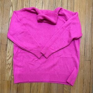 Vibrant Pink turtleNeck Sweater